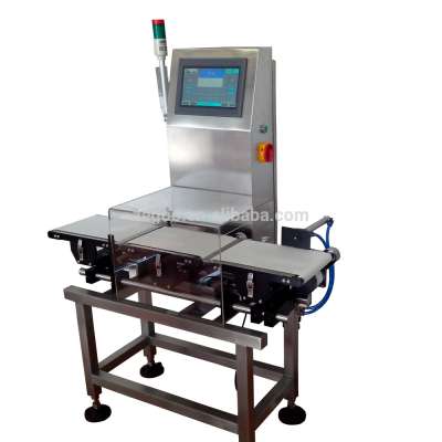 High speed checkweigher for food processing industry equipment weight checking machine