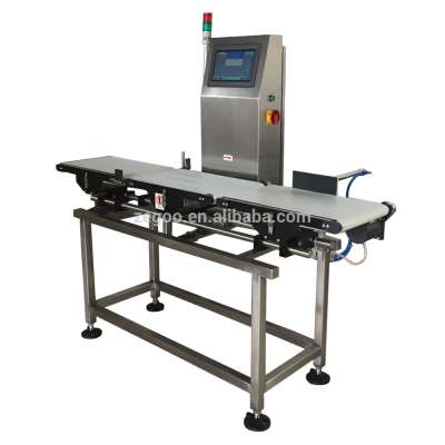 Online conveyor check weigher machine checkweigher with pusher rejector