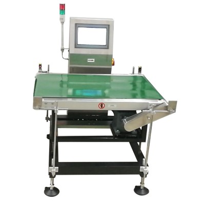 Heavy duty in-motion inspection  electronic weighting check weigher weight grading checkweigher for food industry